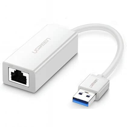 Προσαρμογέας Ethernet UGREEN CR111, RJ45, USB 3.0, Λευκό