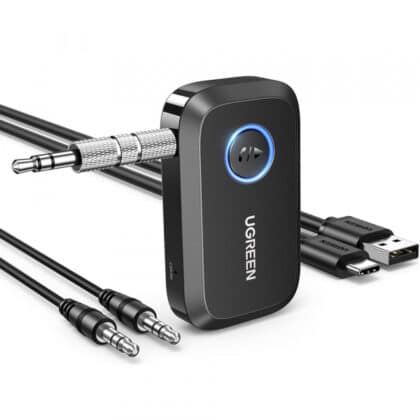 Μαύρος δέκτης Bluetooth Ugreen CM596 με θύρα USB-C