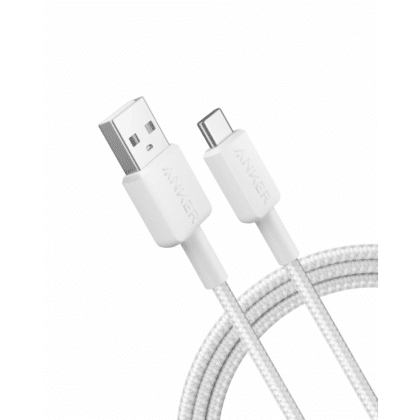 Καλώδιο USB-A σε USB-C Anker 322, 18W, 3A, 1,8m, Λευκό A81H6G21