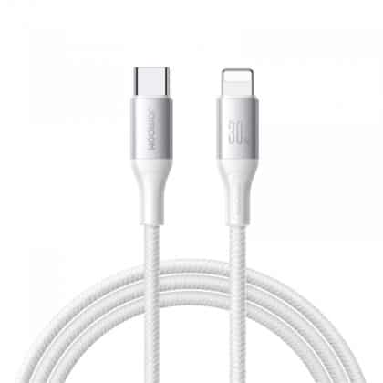 Καλώδιο USB-C σε Lightning Joyroom S-A28 Flash, 30W, 3A, 1m, Λευκό