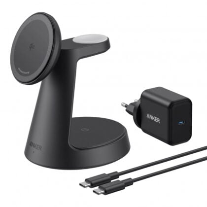 Anker MagGo 3in1 Wireless Charger, 15W, 1.67A, Black B25M4G11