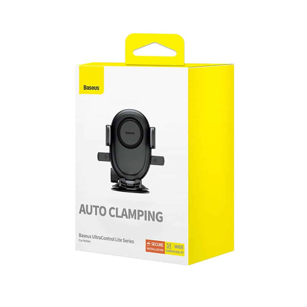 Baseus - Βάση Αυτοκινήτου UltraControl Lite Series (C40351700111-00) - Βάση Βεντούζας, για 7,2 ίντσες Max - Cluster Μαύρο - Image 8