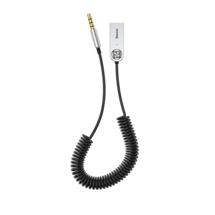 Baseus - Ασύρματος Δέκτης Ήχου BA01 (CABA01-01) - Υποδοχή 3.5mm σε Βοηθητική Βάση Αυτοκινήτου, USB, Bluetooth 5.0, Κράμα Ψευδαργύρου - Μαύρο