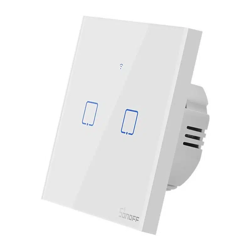 Sonoff Έξυπνος Διακόπτης Χωνευτός WiFi T0 EU TX (2 καναλιών) (Λευκό) - Image 3