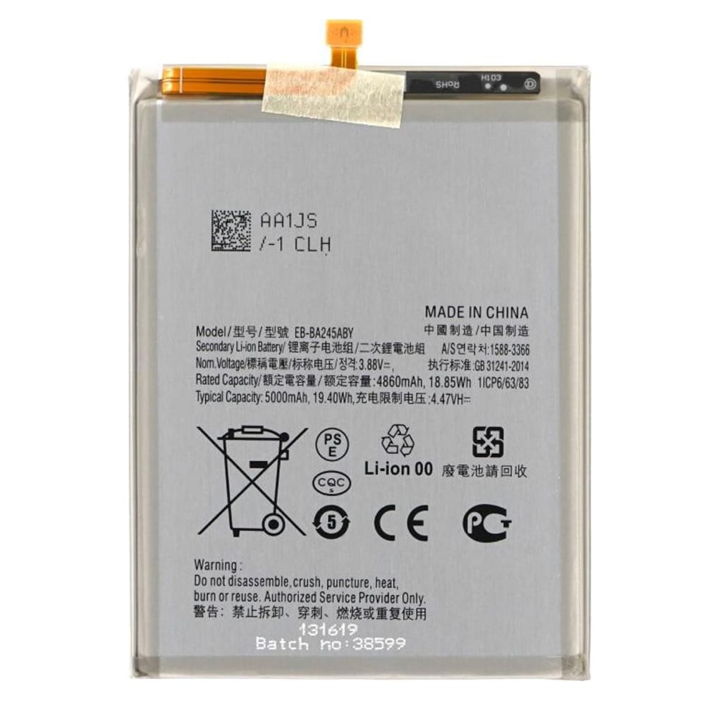 Μπαταρία Smartphone EB-BA245ABY (21790) - Samsung Galaxy A24 - 4860mAh - Μαύρη - Image 2