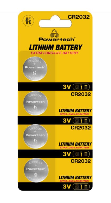 Powertech μπαταρίες λιθίου PT-1210, CR2032, 3V, 4τμχ