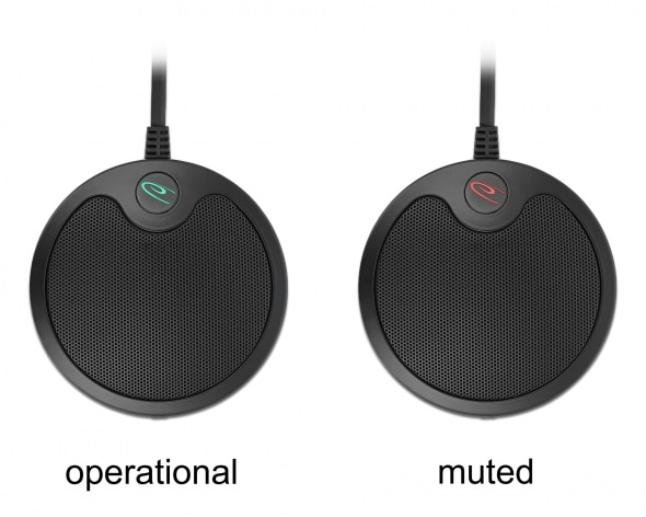 DELOCK μικρόφωνο 20672, πυκνωτικό, omnidirectional, με mute, USB - Image 2