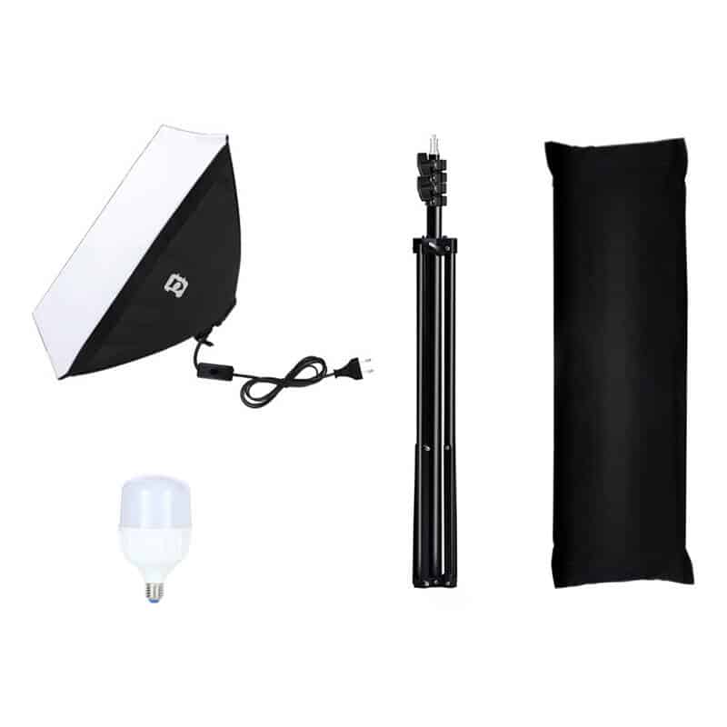 Puluz Σετ Στούντιο Φωτογράφισης PU5070EU, Softbox LED 50x70cm, Τρίποδο, Λάμπες LED x1 - Image 3