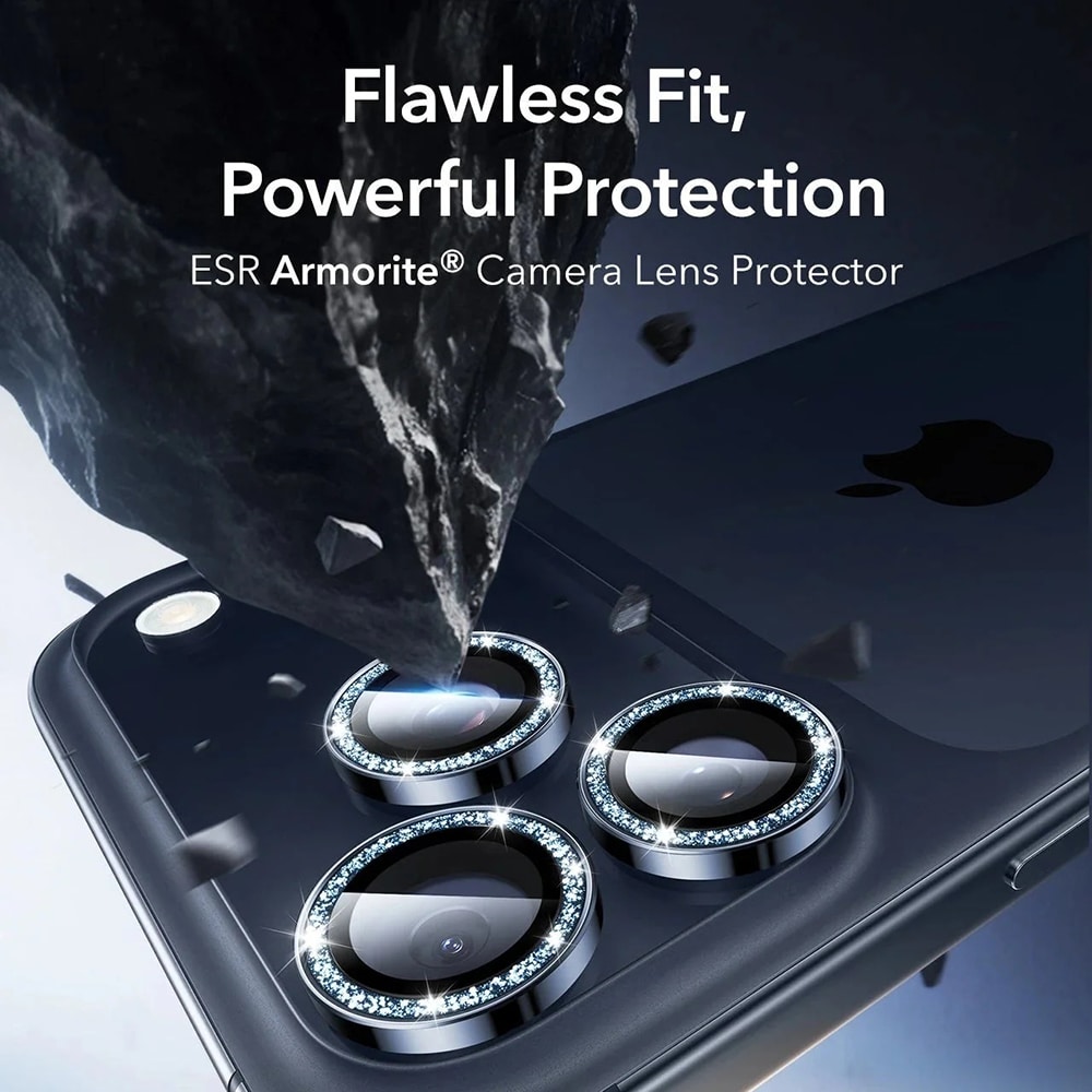 ESR - Προστατευτικά φακών κάμερας Armorite - iPhone 14 Pro/Pro Max/15 Pro/Pro Max/16 Pro/Pro Max/17 Pro/Pro Max - Μπλε λάμψη - Image 2