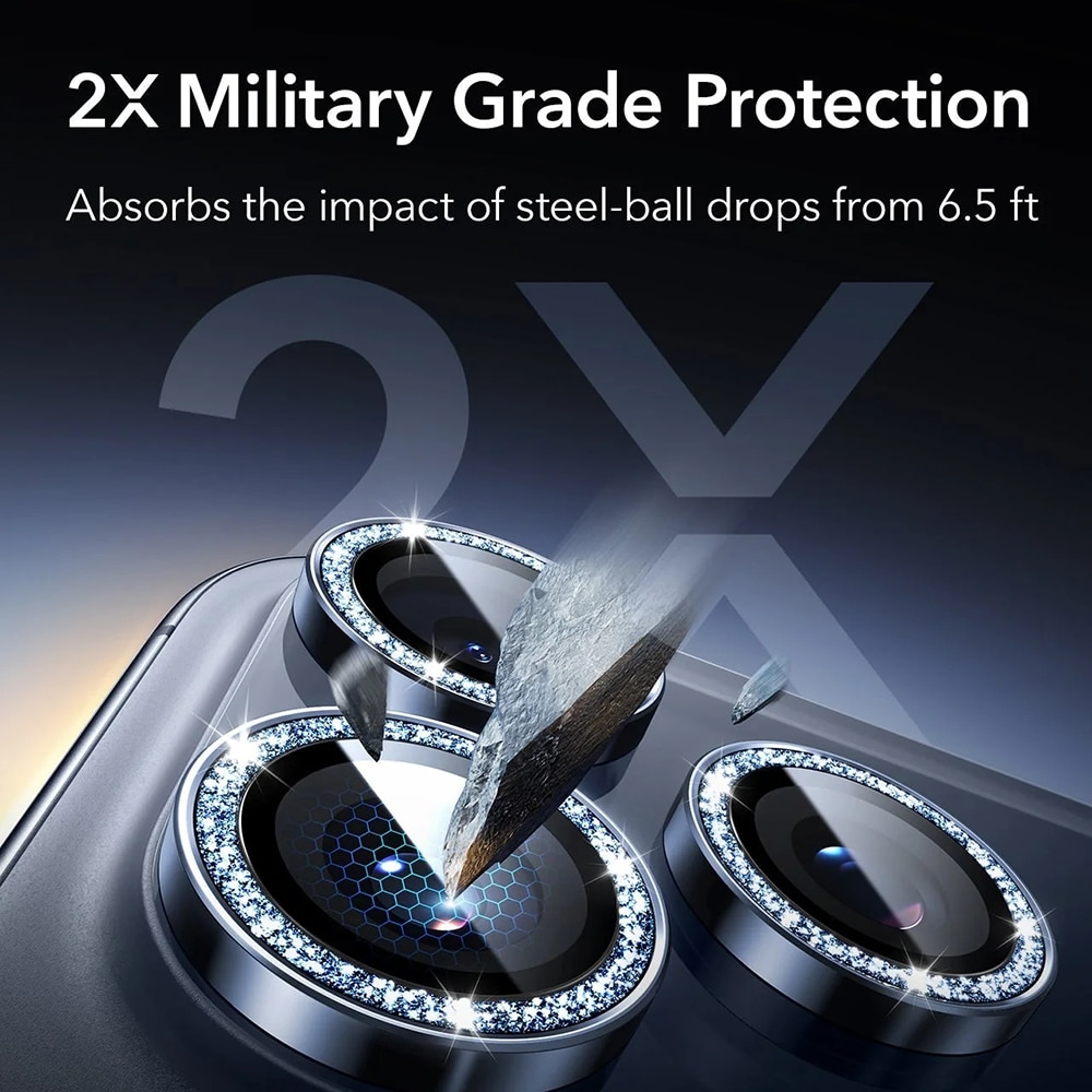 ESR - Προστατευτικά φακών κάμερας Armorite - iPhone 14 Pro/Pro Max/15 Pro/Pro Max/16 Pro/Pro Max/17 Pro/Pro Max - Μπλε λάμψη - Image 3
