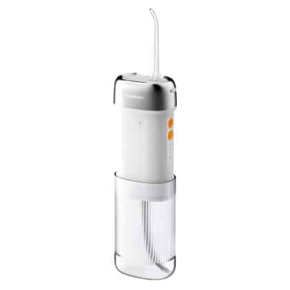 Deerma - Νερό Flosser (CY01) - Φορητό, 4x Επίπεδα Έντασης, Αποσπώμενη Δεξαμενή, Παλμοί Υψηλής Ενέργειας, 8W, USB-C, IPX7 - Λευκό