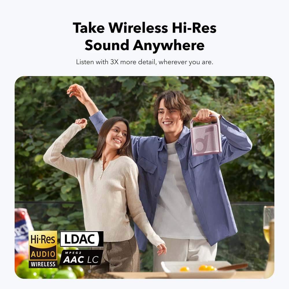Anker - Ασύρματο ηχείο SoundCore Motion X500 (A3131011) - Υψηλής ανάλυσης, LDAC, Χωρικός ήχος, 40W, 12 ώρες χρόνος αναπαραγωγής, IPX7, Εφαρμογή - Μαύρο - Image 6