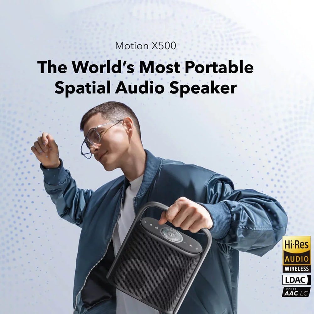 Anker - Ασύρματο ηχείο SoundCore Motion X500 (A3131011) - Υψηλής ανάλυσης, LDAC, Χωρικός ήχος, 40W, 12 ώρες χρόνος αναπαραγωγής, IPX7, Εφαρμογή - Μαύρο - Image 3