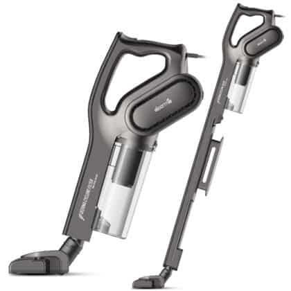 Deerma - Ηλεκτρική σκούπα (DX700s) - 600W, 0,6l, Διπλή λειτουργία, με στρογγυλή βούρτσα, μακρύ ακροφύσιο σχισμών, καλώδιο 5m - Γκρι