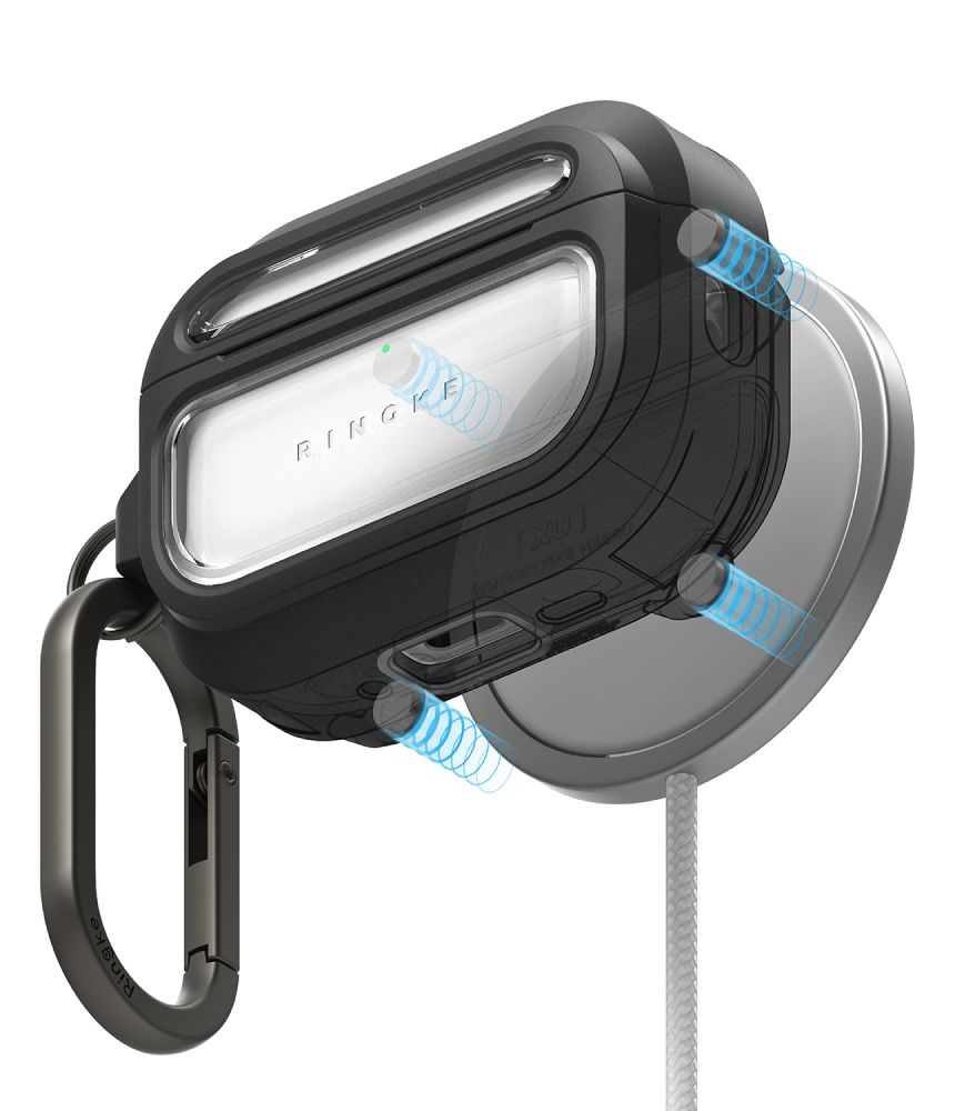 RINGKE UX ΜΑΓΝΗΤΙΚΑ APPLE AIRPODS PRO 3 ΔΙΑΦΑΝΑ - Image 2