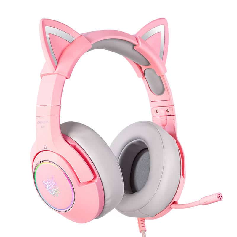 ONIKUMA Ακουστικά Gaming K9 με Αυτιά Γάτας (Ροζ) - Image 2