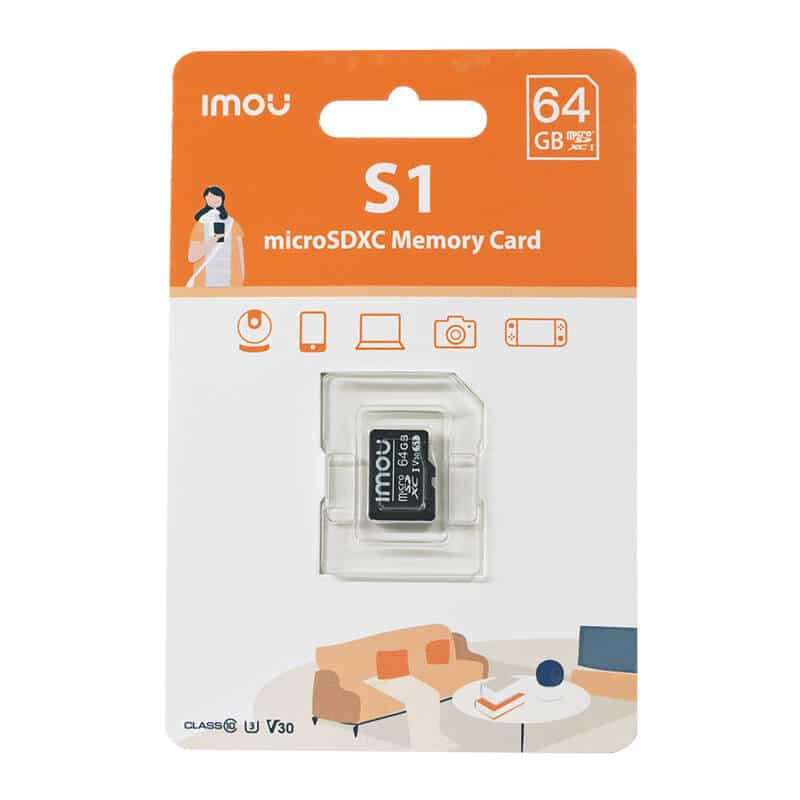 Imou Κάρτα Μνήμης microSD (UHS-I, SDXC, 10/U3/V30, 95/38) 64GB - Image 3