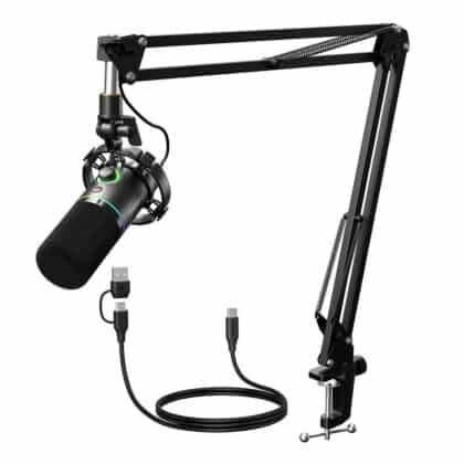 Δυναμικό μικρόφωνο Maono PD200XS σε μαύρο χρώμα