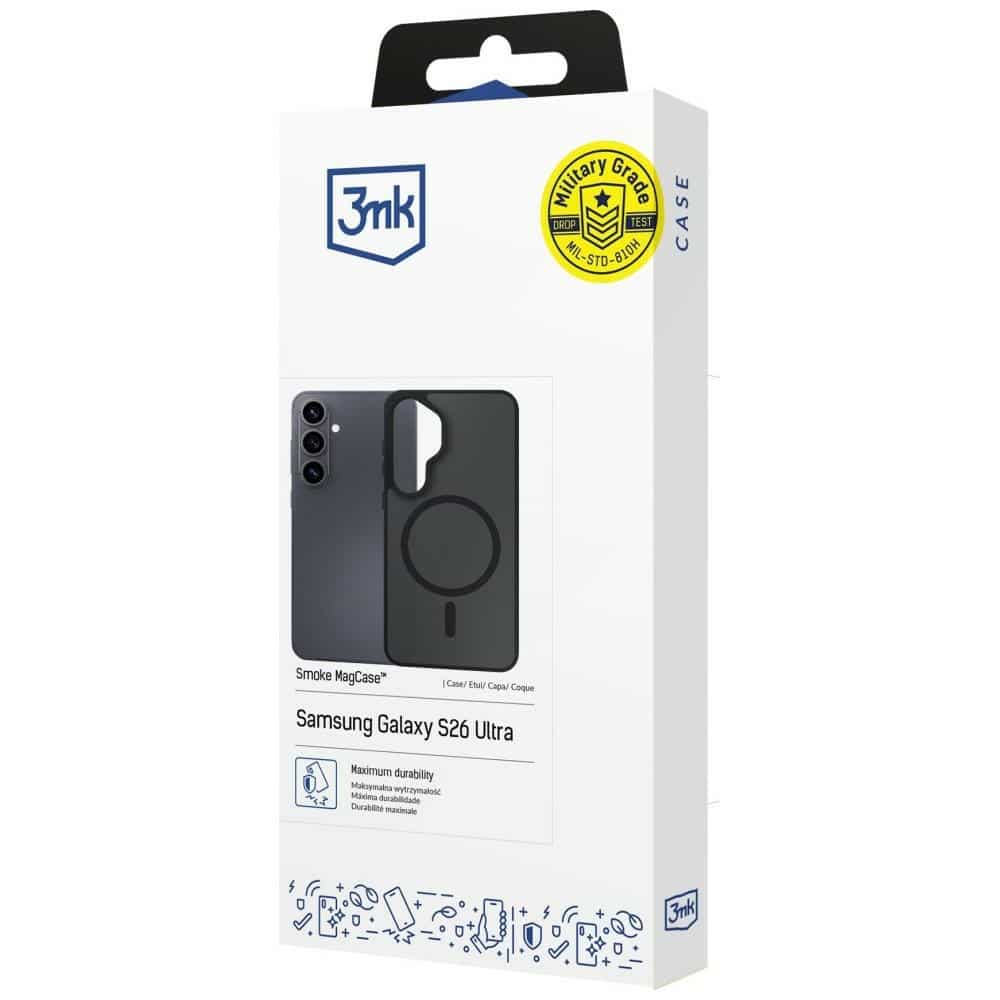 3MK Smoke Case Mag&Stand - θήκη για Samsung Galaxy S26 Ultra - Μαύρο - Image 5