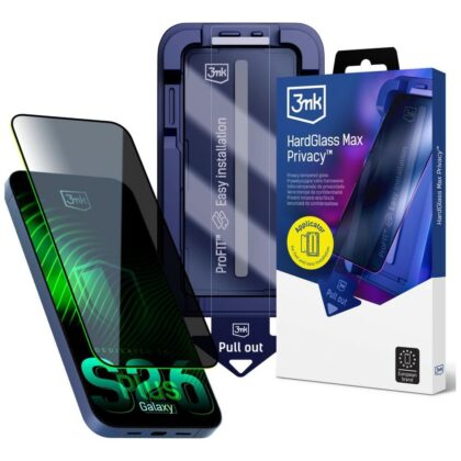 Γυαλί προστασίας απορρήτου 3MK HardGlass Max για Samsung Galaxy S26+