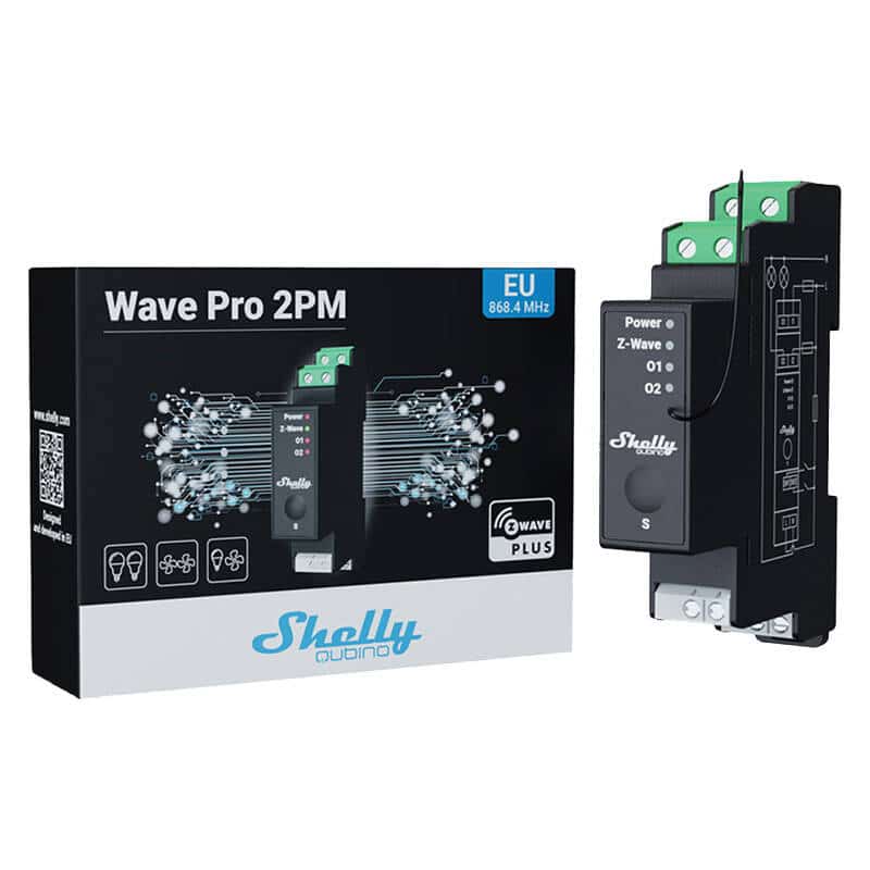 Ρελέ Shelly Qubino Pro 2PM ράγας DIN, 2 καναλιών, Z-Wave (Μέτρηση ισχύος) - Image 3