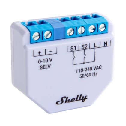 Ρυθμιστής φωτισμού Shelly Plus 0-10V, WiFi/Bluetooth