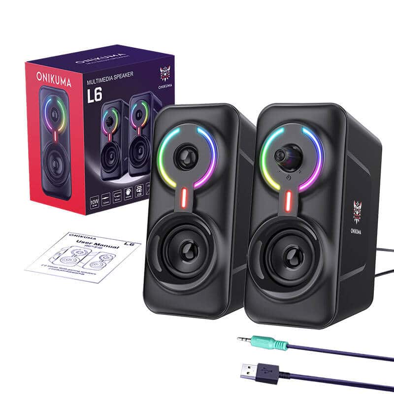 ONIKUMA Ηχεία Gaming L6 με Bluetooth 5.0 (Μαύρο) - Image 2
