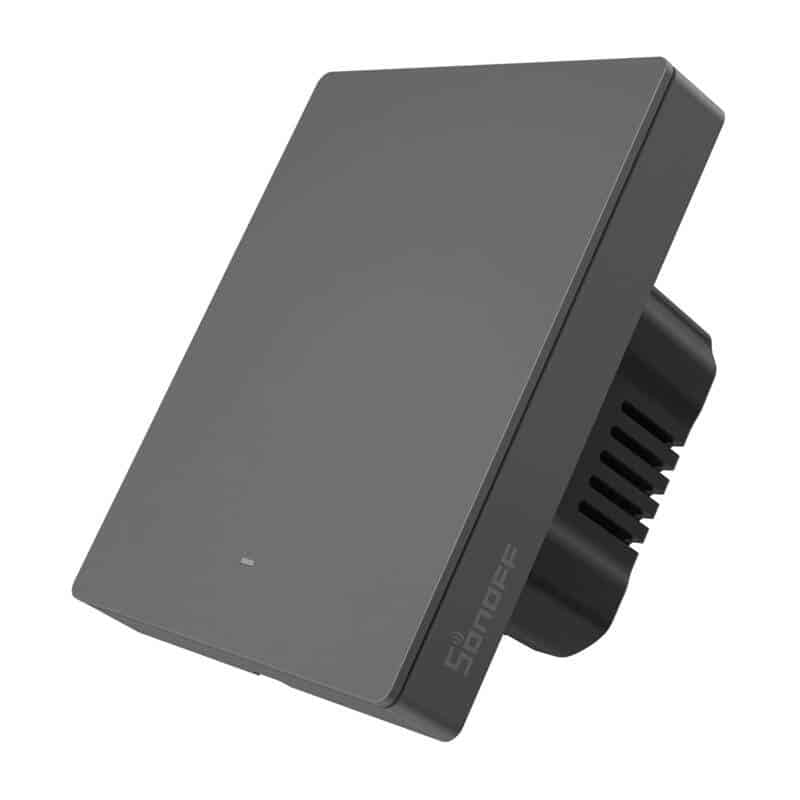 Έξυπνος επιτοίχιος διακόπτης WiFi SONOFF M5-1C-80 (1 καναλιού, για πλαίσιο, γραφίτης) - Image 2