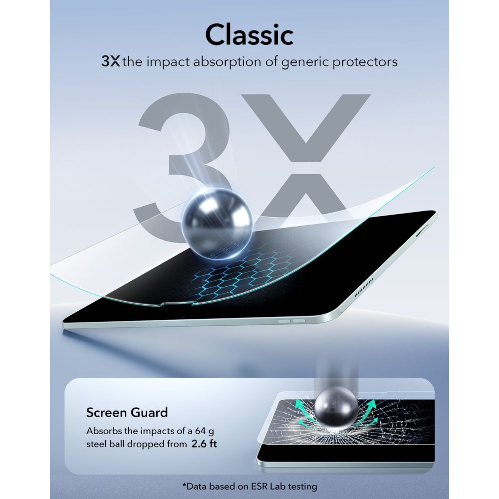 ESR Paper Feel - θήκη για Apple iPad Air 13 (2024) / (2025) (2026) - Διάφανο - Image 6