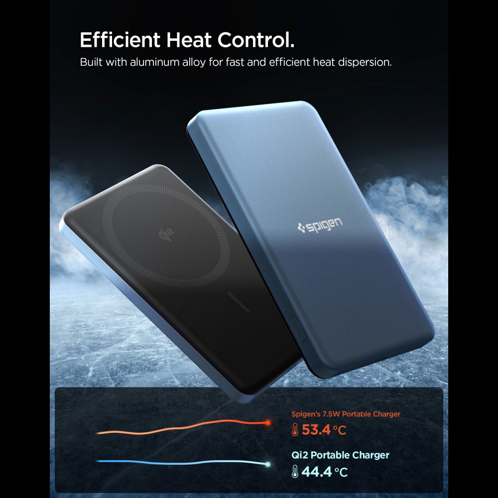 SPIGEN EA2205MQ ESSENTIAL MAGSAFE POWER BANK 5000MAH 22.5W QI2 ΓΑΛΑΖΙΟ-ΜΠΛΕ - Image 5
