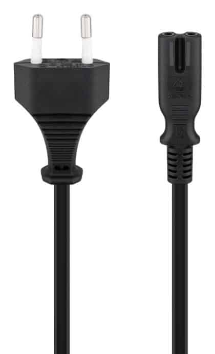 GOOBAY καλώδιο τροφοδοσίας Euro 50084, 2x0.75 mm², 1.5m, μαύρο