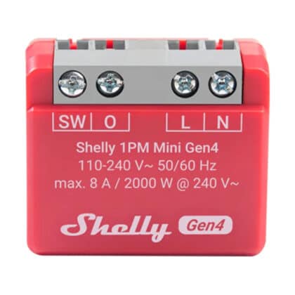 Shelly 1PM Mini Gen4 ελεγκτής Zigbee / ύλη