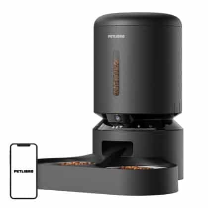Petlibro Granary δοσομετρητής κάμερας με διπλό μπολ, 5L (μαύρο)