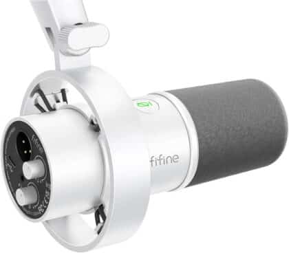 Δυναμικό μικρόφωνο Fifine K688W (λευκό)