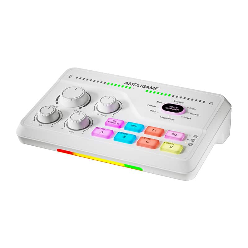 Fifine SC8W RGB gaming mixer (λευκό) - Image 2