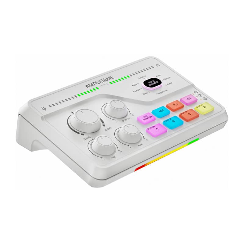 Fifine SC8W RGB gaming mixer (λευκό) - Image 3