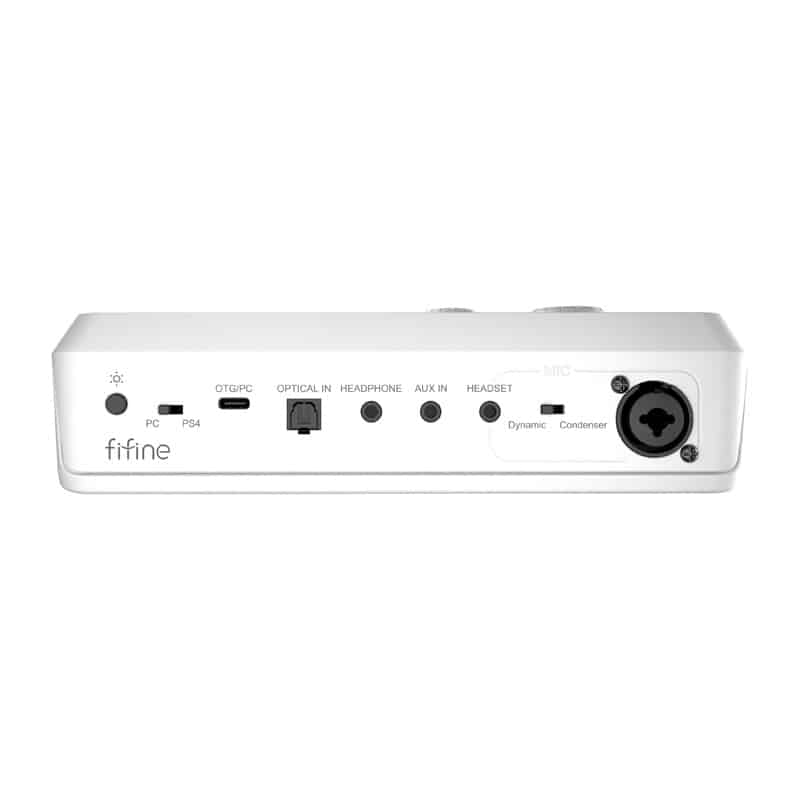 Fifine SC8W RGB gaming mixer (λευκό) - Image 4