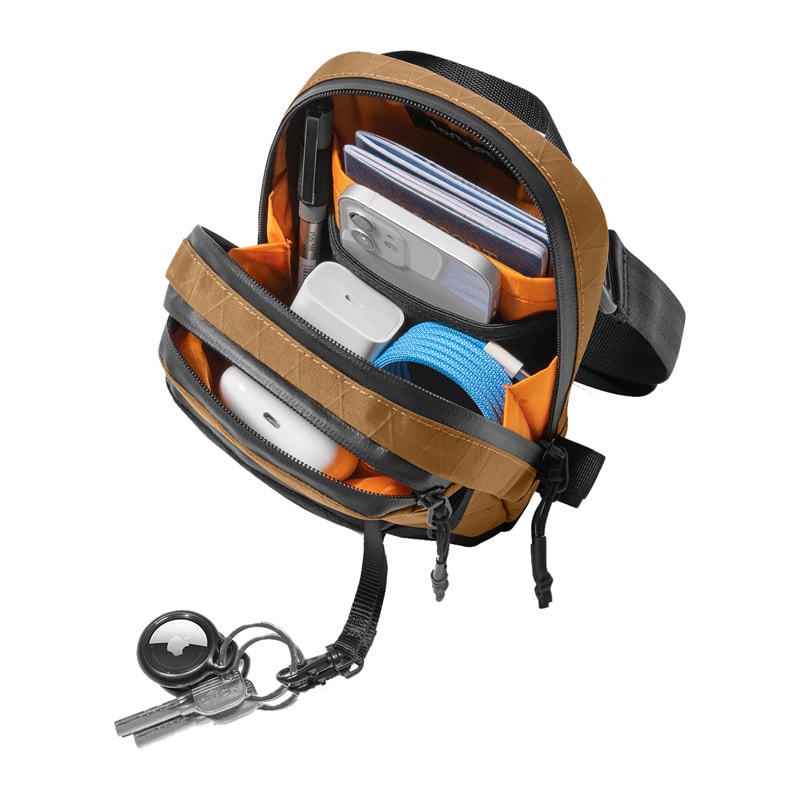Τσάντα ταξιδίου Aviator-T37 με ιμάντα ώμου X-Pac (καφέ) - Image 6