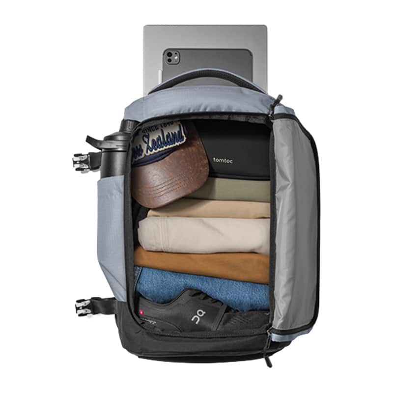 Navigator-T66 Liteway Travel Backpack 28L 15,6"(Ανοιχτό γκρι) - Image 4