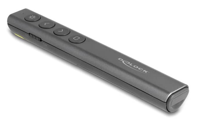 DELOCK τηλεχειριστήριο παρουσιάσεων 64250 με laser & πλήκτρα, 30m, γκρι - Image 4
