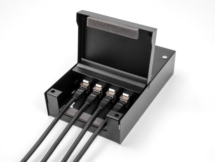 DELOCK κυτίο ένωσης 4 θυρών 66235 για Keystone modules, μαύρο - Image 2