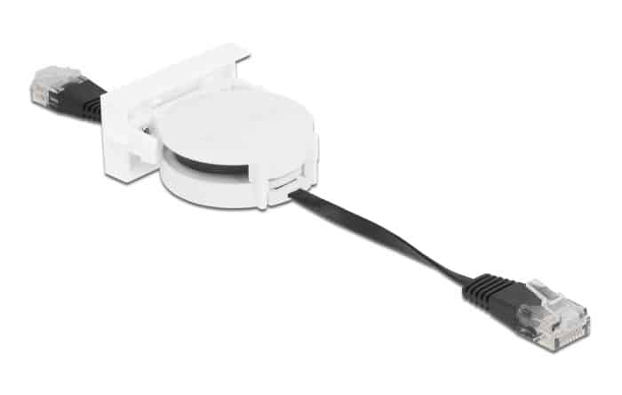 DELOCK module καλώδιο RJ45 Easy 45 81361 Cat.5e, ανασυρόμενο 50cm, μαύρο - Image 3