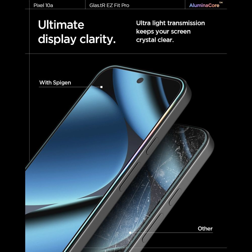 Spigen Glas.tR EZ Fit Pro - θήκη για Google Pixel 10a - Διάφανο - Image 9