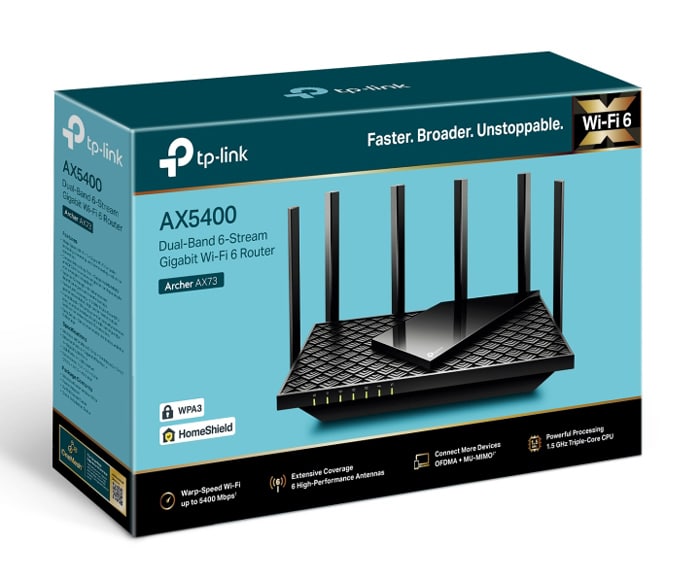 Δρομολογητής TP-LINK Archer AX73, WiFi 6, 5400Mbps AX5400, Διπλής Ζώνης, Έκδ. 1.0 - Image 5
