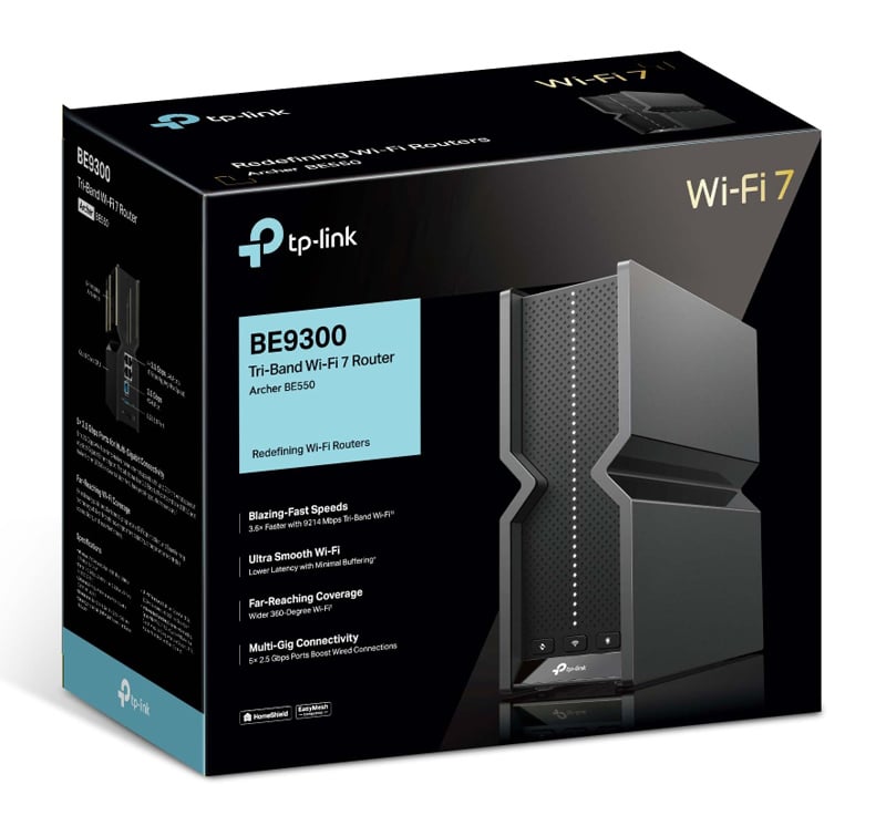 Δρομολογητής TP-LINK Archer BE550, WiFi 7, 9214Mbps BE9300, Tri-Band, Έκδ. 1.0 - Image 8