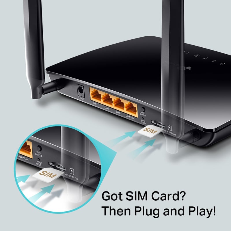 Δρομολογητής TP-LINK Archer MR400, 4G LTE, Wi-Fi 1200Mbps AC1200, Έκδ. 2.0 - Image 2