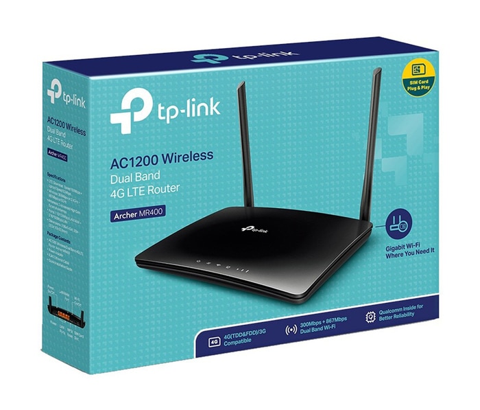 Δρομολογητής TP-LINK Archer MR400, 4G LTE, Wi-Fi 1200Mbps AC1200, Έκδ. 2.0 - Image 4