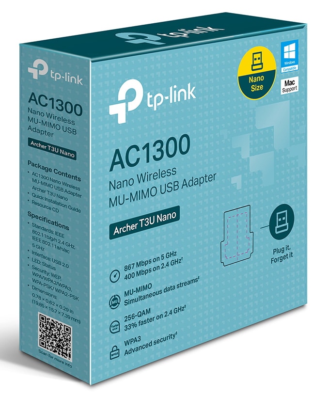 WIRELESS ADAPTER TP-LINK Archer T3U nano - Image 3