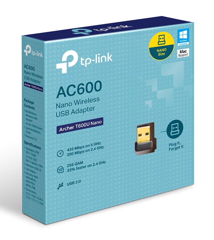 TP-LINK ασύρματος USB αντάπτορας δικτύου Archer T600U Nano, 600Mbps, V.1 - Image 3