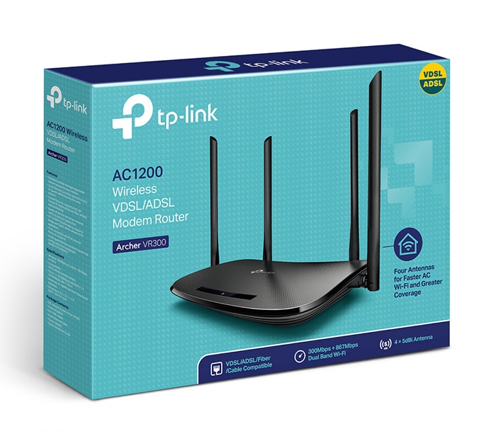 Μόντεμ/δρομολογητής TP-LINK Archer VR300, VDSL/ADSL, 1200Mbps AC1200, Έκδ. 1.20 - Image 4
